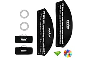 Godox 9x35 inches / 22 * 90cm Honeycomb Strip Softbox Grid Softbox & Bowens Mount Speedring Bowens Mount for Studio Strobe Fl