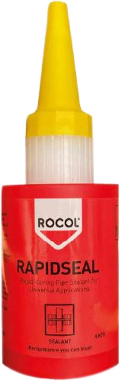 Rocol ROC30026 RAPIDSEAL 50ml Industrial Metal Pipe Thread Sealant Yellow
