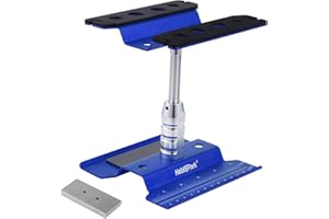 Hobbypark Aluminum Alloy RC Car Work Stand Repair Workstation 360 Degree Rotation Lift/Lower Tools for 1/12 1/10 1/8 Scale Ca