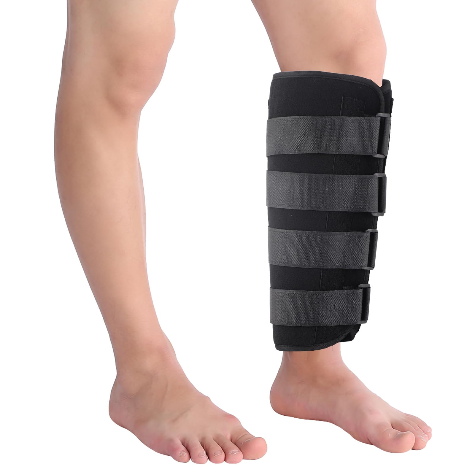 Calf Support Bandage, Adjustable Calf Compression Sleeves Strap Tibia and Fibula Fracture Brace External Fixation Calf Protector Shin Splints Sleeve for Relieving Tight Calves, Muscle Pain, Torn