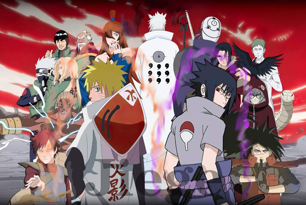 Cartoon Puzzle - Naruto Jigsaw Puzzle（300-500-1000 Pieces） Choose Children's Educational Toys Puzzles - Great Choice for Collectors (1000PC)