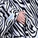 Snuggie Soft Fleece Blanket with Sleeves And Pockets, Zebra
