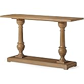 Maven Lane Arthur Traditional Rectangular Accent Console Table for Small Spaces and Front Door Entrance Hallway in Antiqued Natural Finish