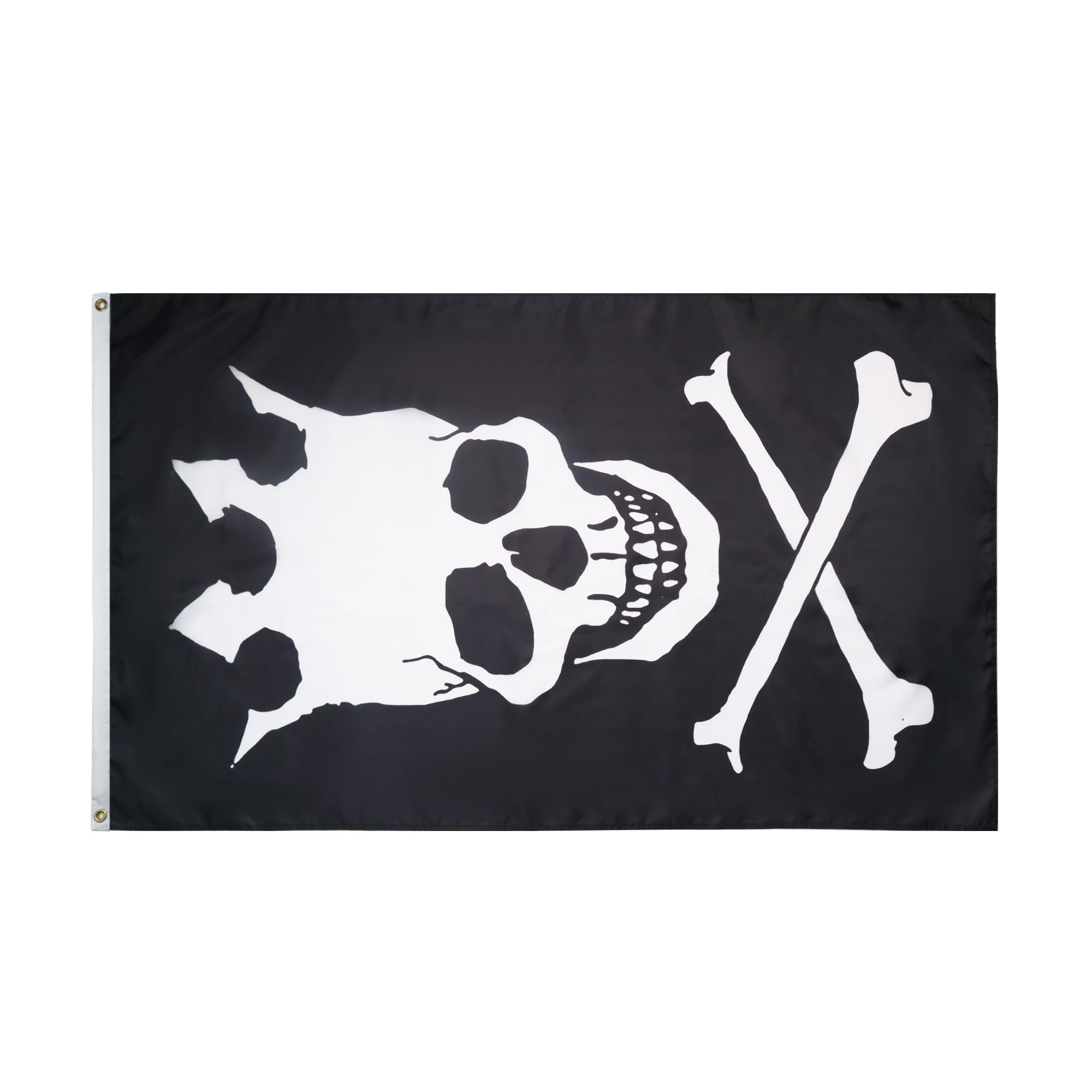 AZ FLAG - Skull With Crown Flag - 3x5 Ft - 100D Polyester Pirate Banner with Two Metal Grommets - Fade Resistant - Vivid Colors - 3' x 5' Feet - 150x90 Cm