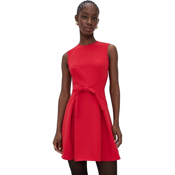 fitted lace wedding dress Shoshanna Women's Ruby Crepe London Dress at Amazon Women's Clothing store
