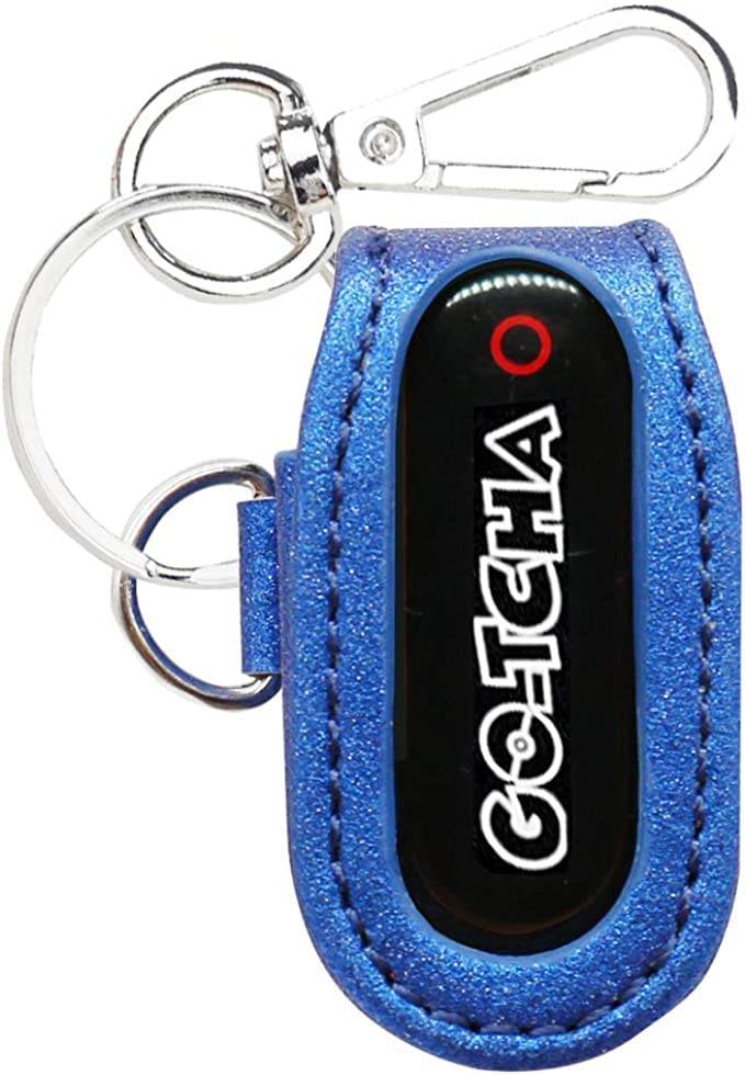 Case for Go-Tcha, Go-Tcha Keychain, Go Tcha case cover, Go- Tcha Accessories with Keychain Carabiner, Glitter Blue. By Logity.