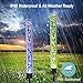 2pcs Garden Solar Lights Outdoor Solar Acrylic Bubble RGB Color Changing Solar Powered Garden Stake Lights for Garden Patio Backyard Pathway Decoration