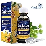 Sambrosa Nighttime Allergy Relief & Cough Medicine & Sleep Aid with 9.75mg Doxylamine Succinate per dose (4oz)
