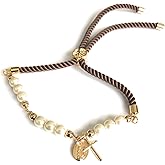 SIFRIMANIA Mini Rosary Bracelet for Women Our Lady of Guadalupe Cross Pendant