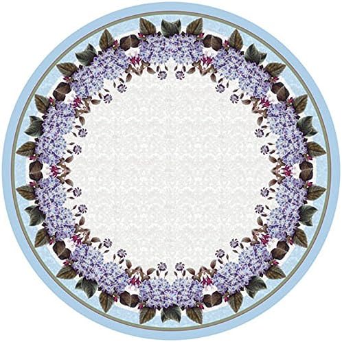 Betsy Drake TR127G Hydrangea Round Table Cloth,68"
