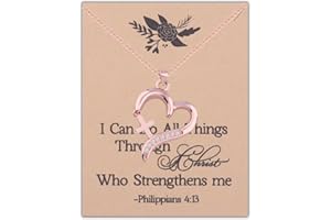 LQRI First Communion Necklace Holy Communion Gifts Dainty Love of God Heart Necklace with Cross Charm Christian Jewelry Confi