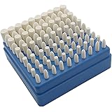 HYCC 100pcs Multifunctional Wool Felt Mandrel Mounted Grinding Polishing Accessories Attachment Set - Fit Dremel-1/8 Inch Shank