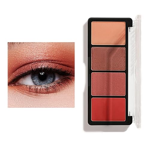 Matte Glitter Eyeshadow Palette, Shimmer Eyeshadow Palettes, Smokey Eyeshadow Palette, Natural Colors Easy Blending, Travel-Friendly Compact for Women, Versatile Colors for All Occasions (#6)