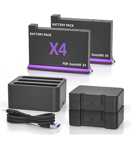 Insta360 X4 Batterie 2290mAh – Autonomie +67% Jusqu'à 135 Min En 5.7K