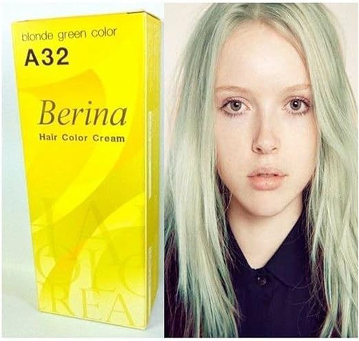 Amazon Com Berina Permanent Hair Dye Color Cream A32 Blonde