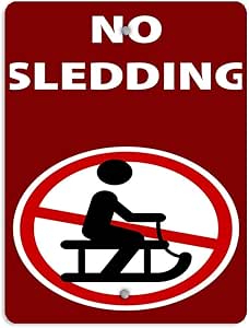 Amazon.com: Safety Sign Novelty Signs 16x12inches,No Sledding