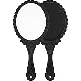 XPXKJ Hand Mirror Vintage Handheld Mirror with Handle Vanity Makeup Mirror Travel Mirrors