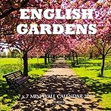 English Gardens 7 x 7 Mini Wall Calendar 2019: 16 Month Calendar by Landon