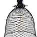 Rustic State Industrial Retro Style Mesh Wire Cage for Pendant Ceiling Lamp (Black)