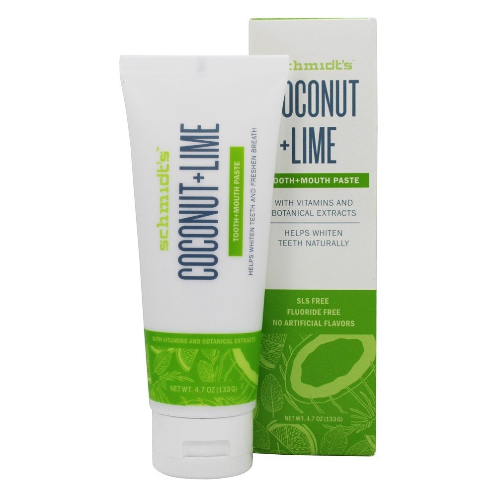 Schmidt's Coconut & Lime Toothpaste, 4.70 oz Grocery
