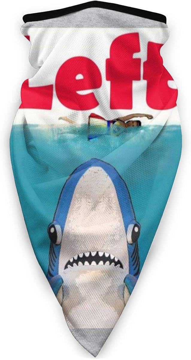 Jaws Left Shark Katy Perry Face Mask Bandanas For Dust, Outdoors, Festivals, Sports