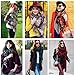 Flesser Women Blanket Wrap Shawl Plaid Cozy Pashmina Scarf (M820)
