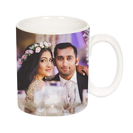 ValueAdds Personalised Photo Ceramic Customised Coffee Mug (White Mug- 325 ml)