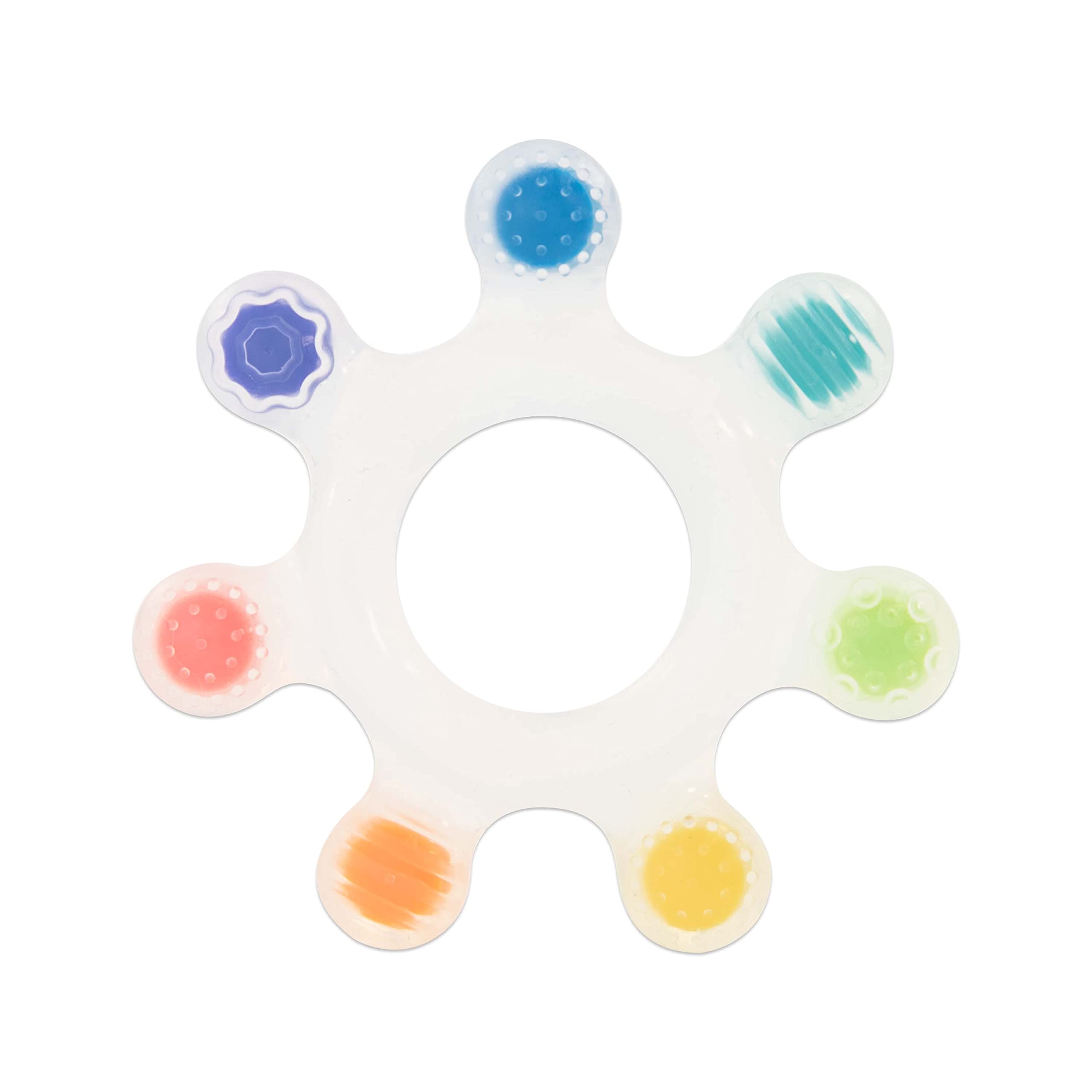 Sassy Baby Rainbow Star Silicone Teether - 3m+