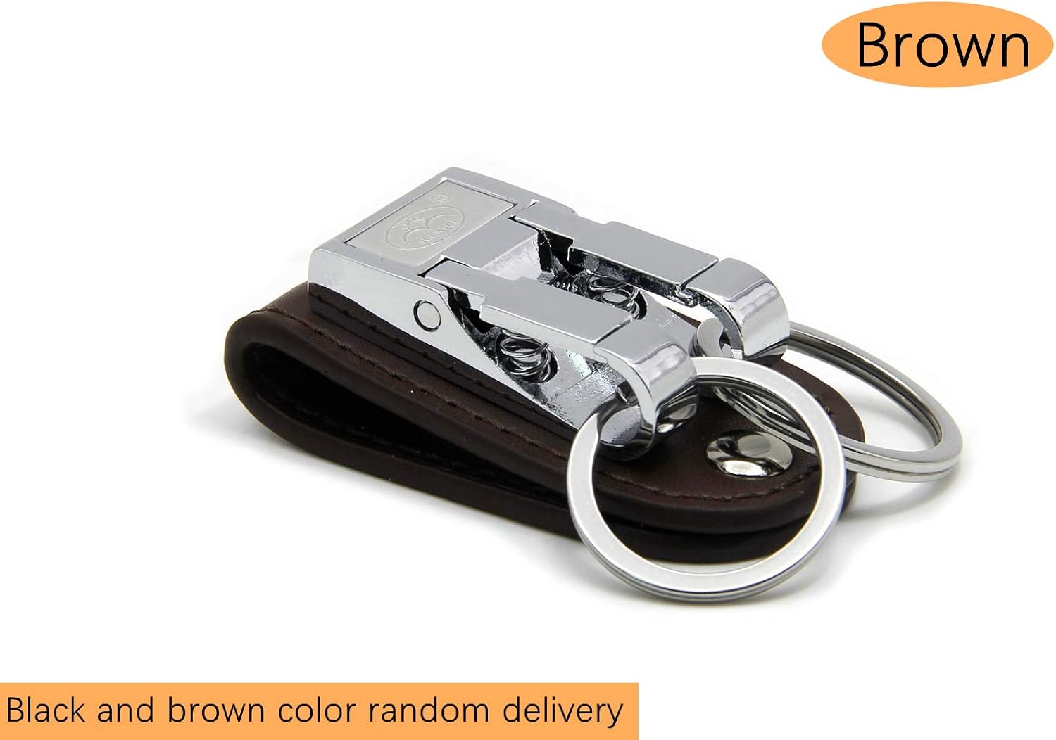goldblue Belt Keychain Leather Belt Loop Key Holder Belt Key Chain Clips with 2 Detachable Keyring for Men at  Men’s Clothing store