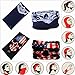 VANCROWN Headwear Head Wrap Sport Headband Sweatband 220 Patterns 12 in 1 Magic Scarf 12PCS & 6PCS 12 in 1 (12PCS.Skeletons)