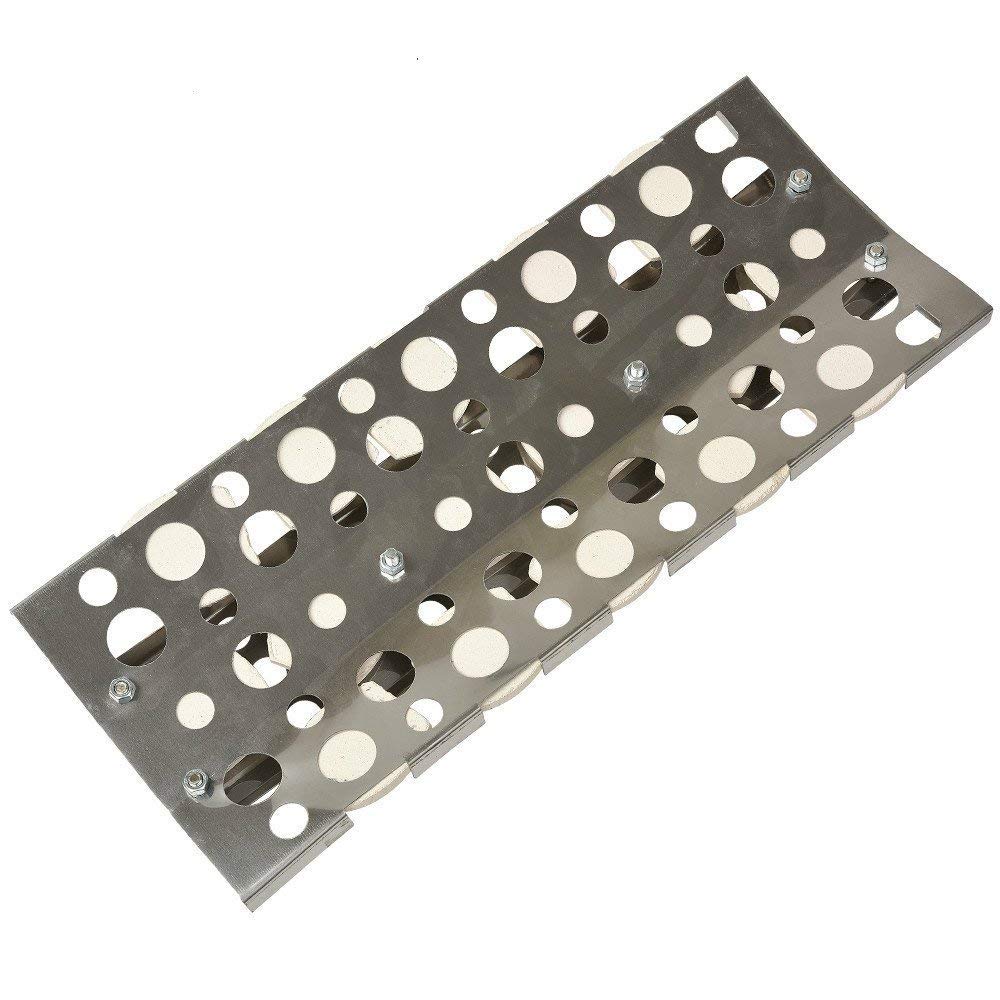 GasSaf Heat Plate Replacement for Select Turbo Gas Grill Models, 16.5 inch 4 Packs Stainless Steel Heat Plate,Heat Tent,Burner Cover, Vaporizor Bar and Flavorizer Bar(16.5 x 6.5 inch)(4-Pack)