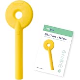 TalkTools Bite Tube - Oral Motor Chew Tool for Jaw Strength &amp; Chewing Skills, Speech &amp; Feeding Therapy for Kids and Adults | Yellow