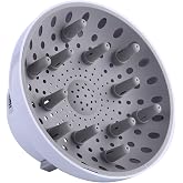 Hairizone Universal Hair Diffuser, White | Adaptable for Blow Dryers, D-1.7-Inch to 2.6-Inch, for Curly or Wavy Hair