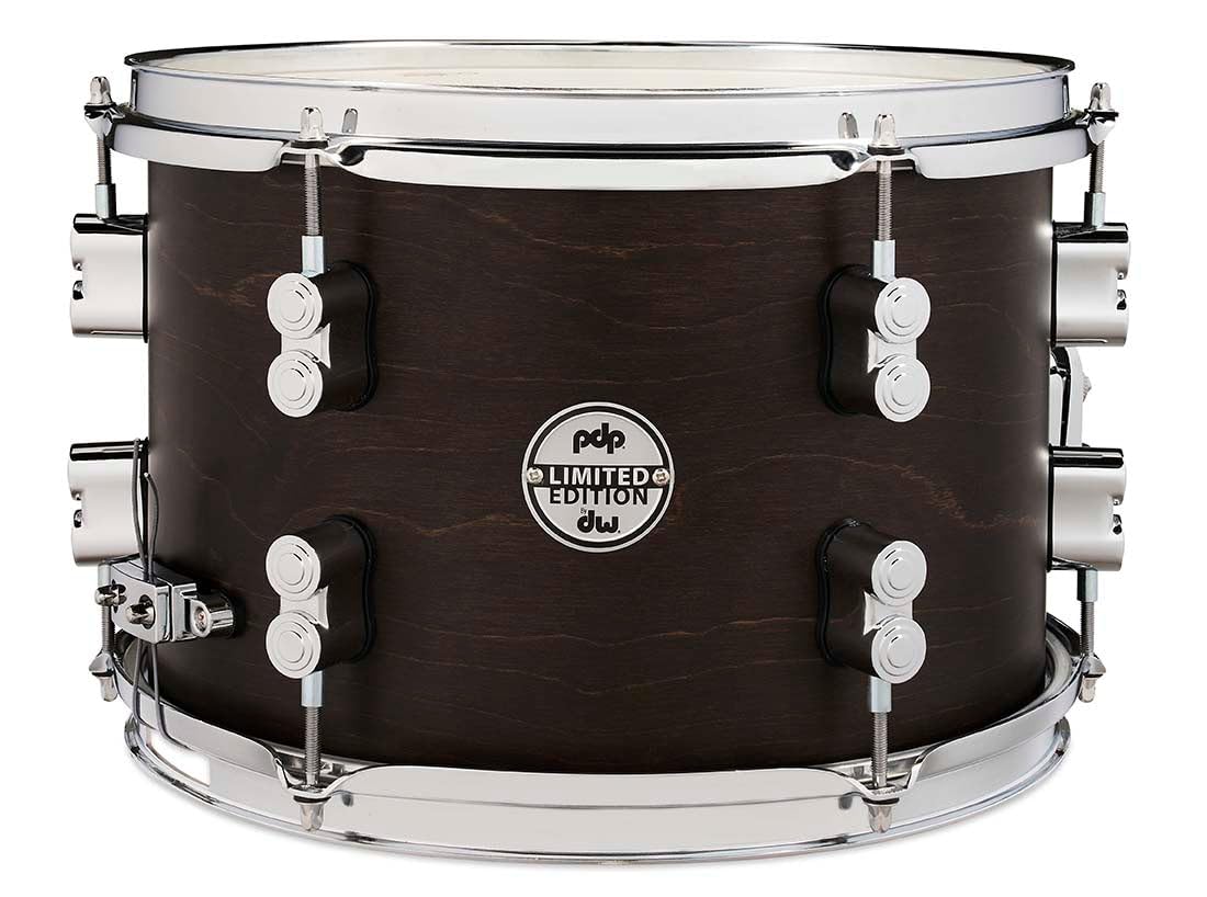 PDP 8x12 Ltd Dry Maple Snare Drum Dark Walnut Satin