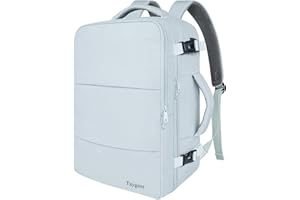 Taygeer Carry On Backpack, 35l Travel Backpack for Women Airline Approved, Cute Underseat Personal Item Travel Bag With Shoe Compartment, Casual Daypack Gifts for Friend Hiking Outdoor Weekend,Blue