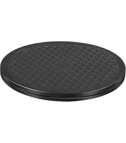 9pouce Rotatif Pivotant Support Avec Acier Roulement Bille Lazy Susan Base Table Tournante Pour Cuisine Angle Armoires Transparent Coffret De 2