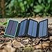X-DRAGON Solar Charger, 10000mAh Solar Power Bank with Dual USB, 4 Solar Panels, LED Flashlight Solar Phone Charger for Cell Phone, Samsung, Outdoor, Camping and More-Green