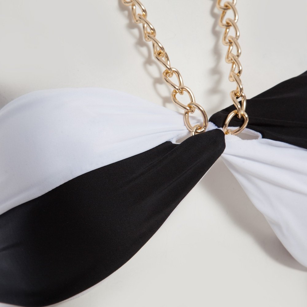 zorbes women sexy push up padded bikini set tops bottom beach swimwear