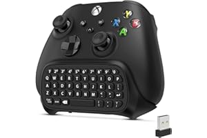 TNP Wireless Chatpad for Xbox One Controller S/X & Series S/X - 2.4Ghz Black Mini Text Messenger Chat Pad for Xbox One, Contr
