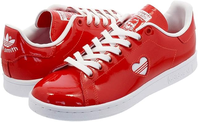 stan smith white active red