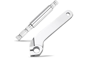 Benlari Inner Shifter Lever Shaft Kit, 304 Stainless Steel Inner Shift Rod Lever Fit for Harley Davidson Touring Electra Glide Road Glide Road King Street Glide 1984-2016 Chrome