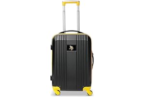 Denco NFL Unisex-Adult NFL Round-Tripper Two-Tone Hardcase Spinner