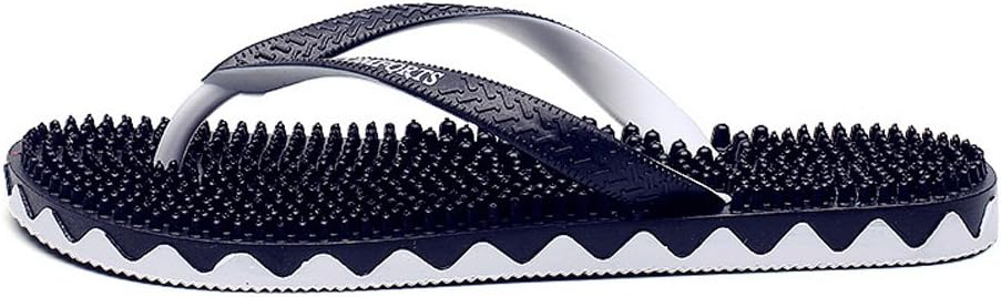 GEXKO Men's Flip Flop Massage Slippers Thong Sandals Summer Beach Shoes