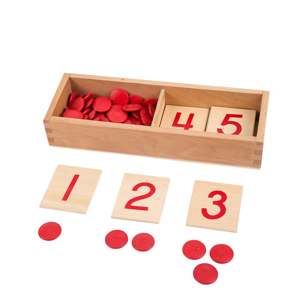 Photo 1 of Montessori Math Materials Number Puzzle 1-10 for Preschool Early Learning Tool for Kids