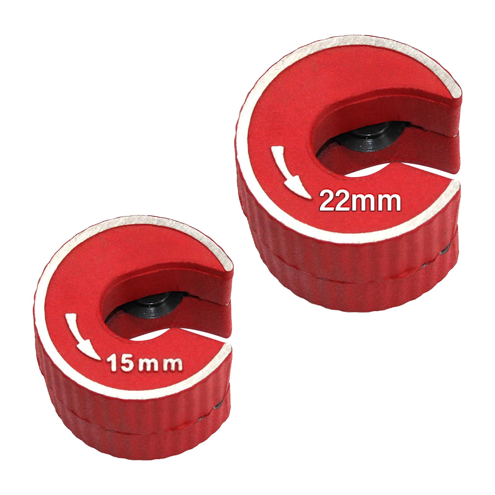 Pipe Cutter 15mm and 22mm, Copper Pipe Cutter, Copper Pipe Slice Tube Cutter, Pipe Slice Copper Pipe, Pipe Cutter Set Plumbing Pipe Cutter for Cutting Copper, Titanium, Brass, Plastic