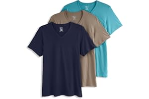 Jockey T-Shirts for Men - V Neck Undershirts, Cotton Men's T-Shirts - 3 Pack