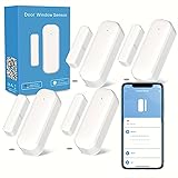 XFOX 2-Pack Smart Door and Window Sensor, 2.4G WiFi