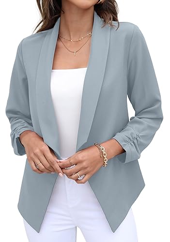 GRECERELLE Women's Casual Blazer Business Attire Lightweight