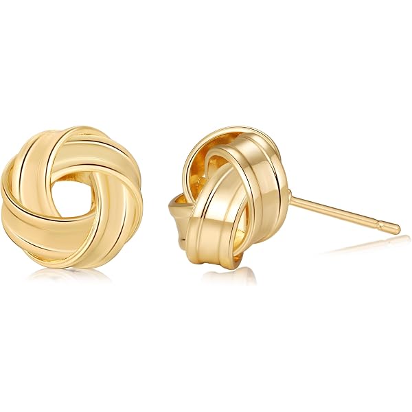 Boucles D'oreilles Créoles Délicates Plaquées Or 14 Carats Avec Rayures Croisées Et Oxyde De Zirconium Pour Femme, Laiton, Zircone Cubique