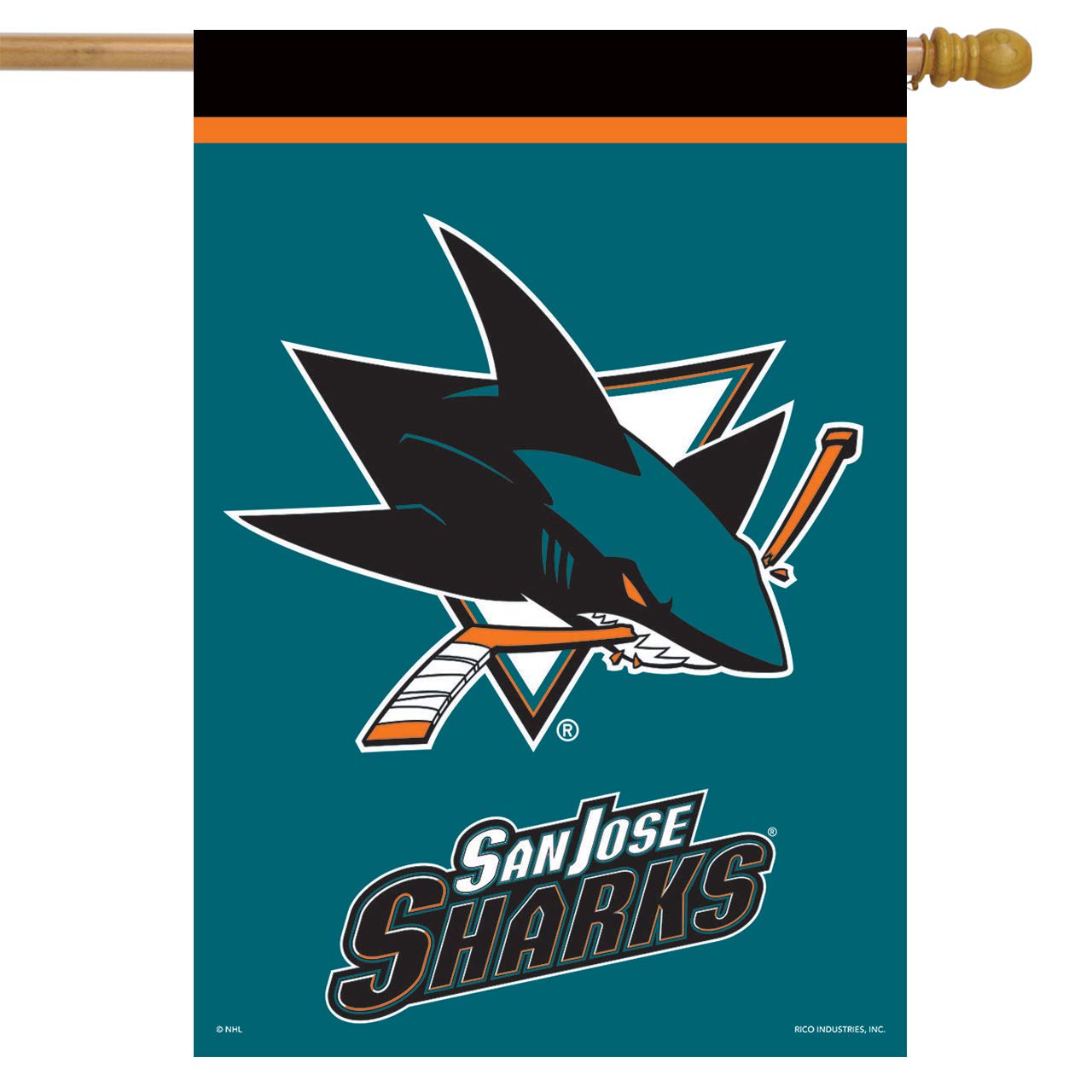San Jose Sharks House Flag Hockey Licensed 28